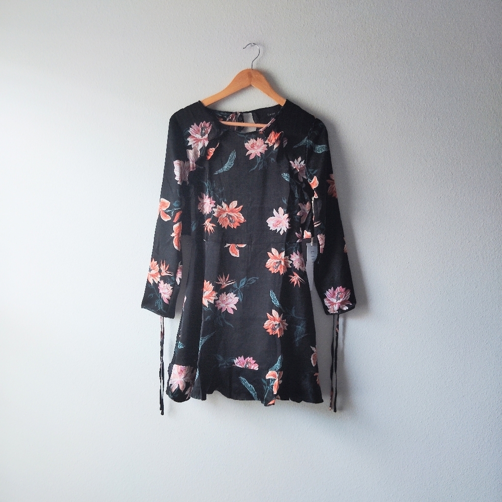 Lumiere Ruffle Floral Print Dress
